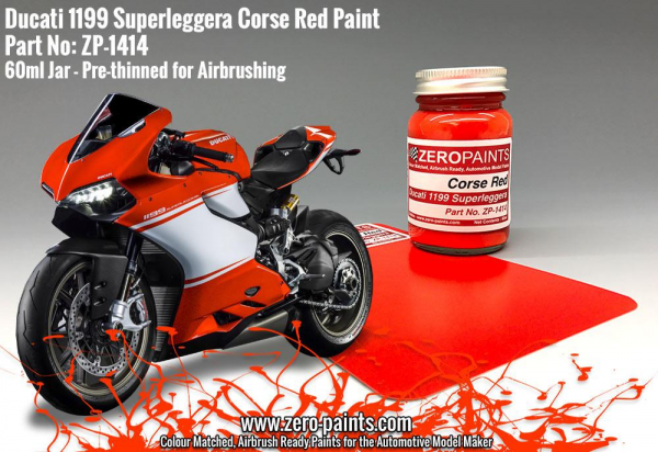 Corse Red Paint for Ducati 1199 Superleggera 60ml